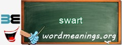 WordMeaning blackboard for swart